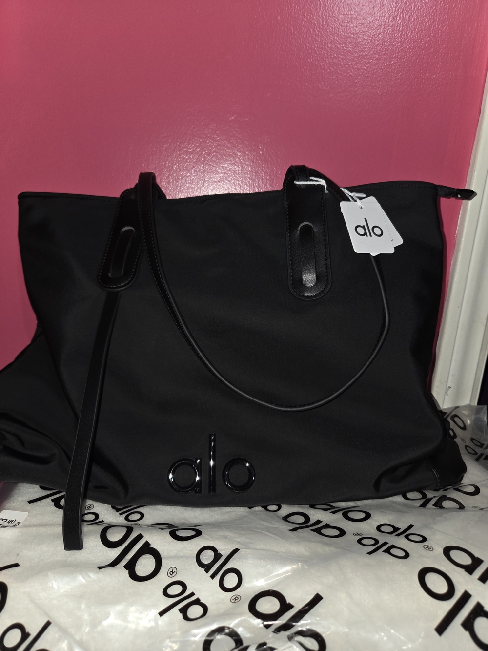 New Black Logo Tote Bag